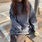 設計獨特 長袖 簡約 套頭 寬鬆感 衛衣 M 白色