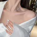 簡約好搭 甜美 森系 鑲鉆 不規則 設計感 項鏈 飾品