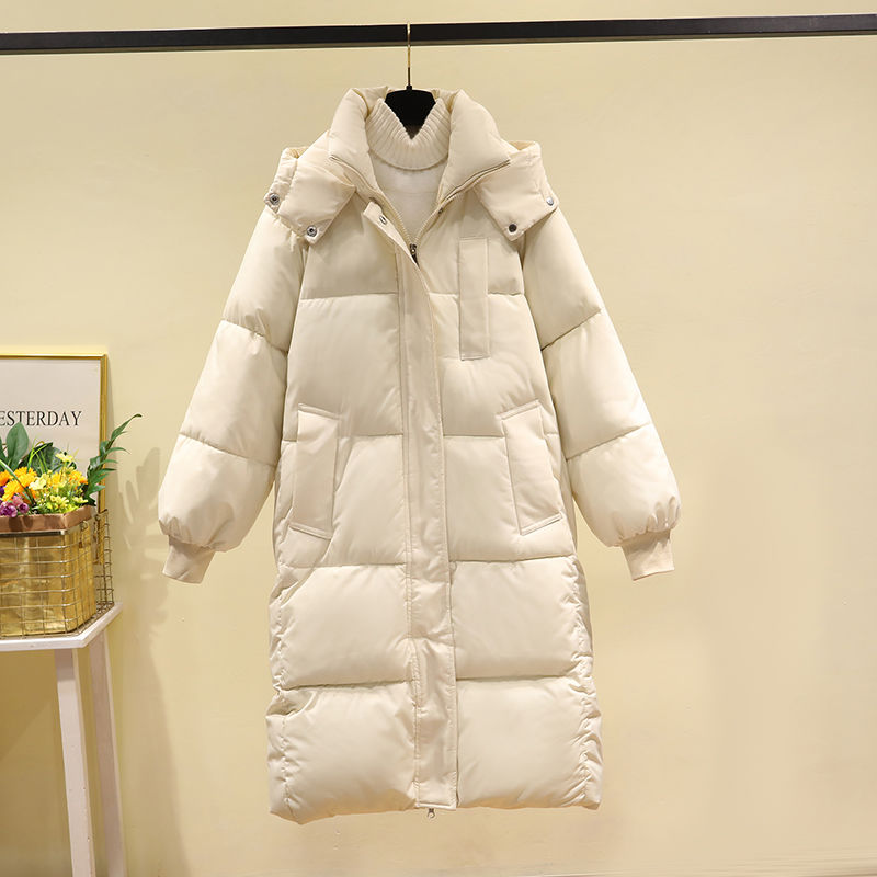 韓系 小眾 中長款 過膝 顯瘦 洋氣 加厚 羽絨 麵包服 棉服外套