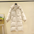 韓系 小眾 中長款 過膝 顯瘦 洋氣 加厚 羽絨 麵包服 棉服外套