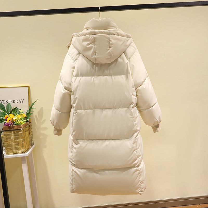 韓系 小眾 中長款 過膝 顯瘦 洋氣 加厚 羽絨 麵包服 棉服外套