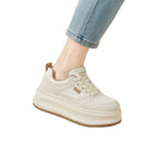 高級感 休閒 運動 時尚 百搭 增高 舒適厚底鞋 35 紫色