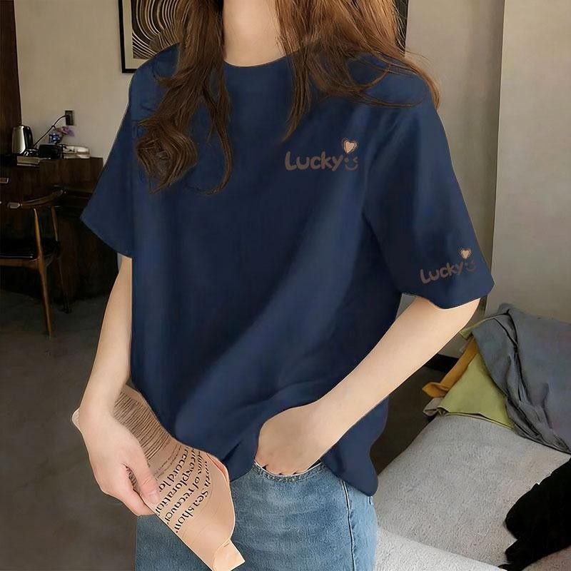 熱銷推薦 潮流 時尚 寬鬆 印花 套頭 短袖 T恤