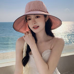 新品 夏季 抗 UV 大帽簷 遮陽帽 漁夫帽