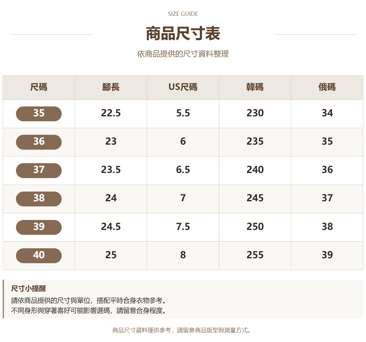 Handle 78131962 · 原ID 69223 · 女靴尺码 · 1 · 加宽