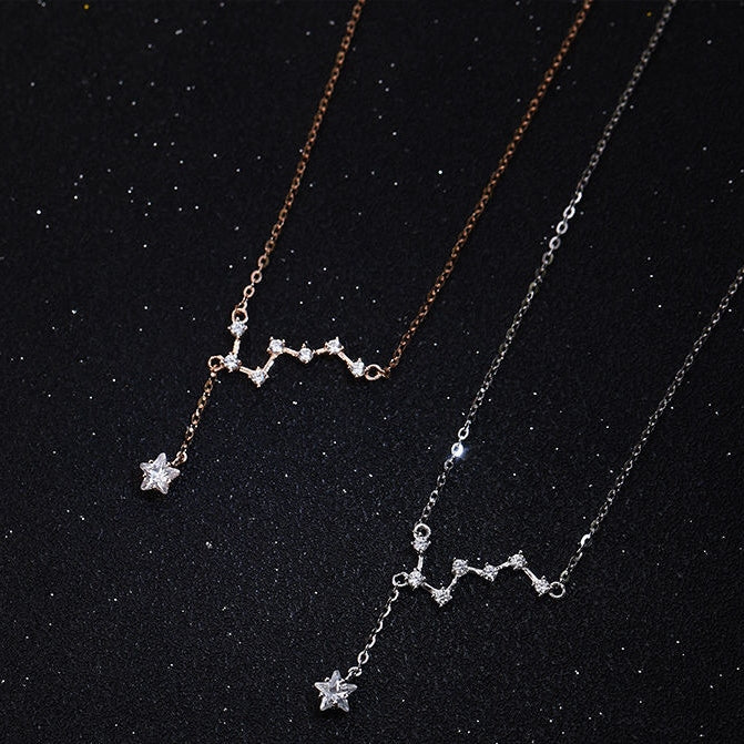 個性風格  簡約 流蘇 條 不規則 星星・日月・雲朵・宇宙 925銀 項鍊 均碼 金色 春 夏 秋 冬