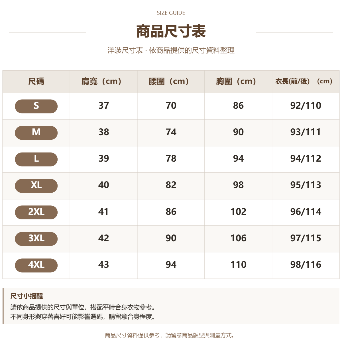 Handle 40338786 · 原ID 42524 · 连衣裙尺码表 · 1 · 加宽