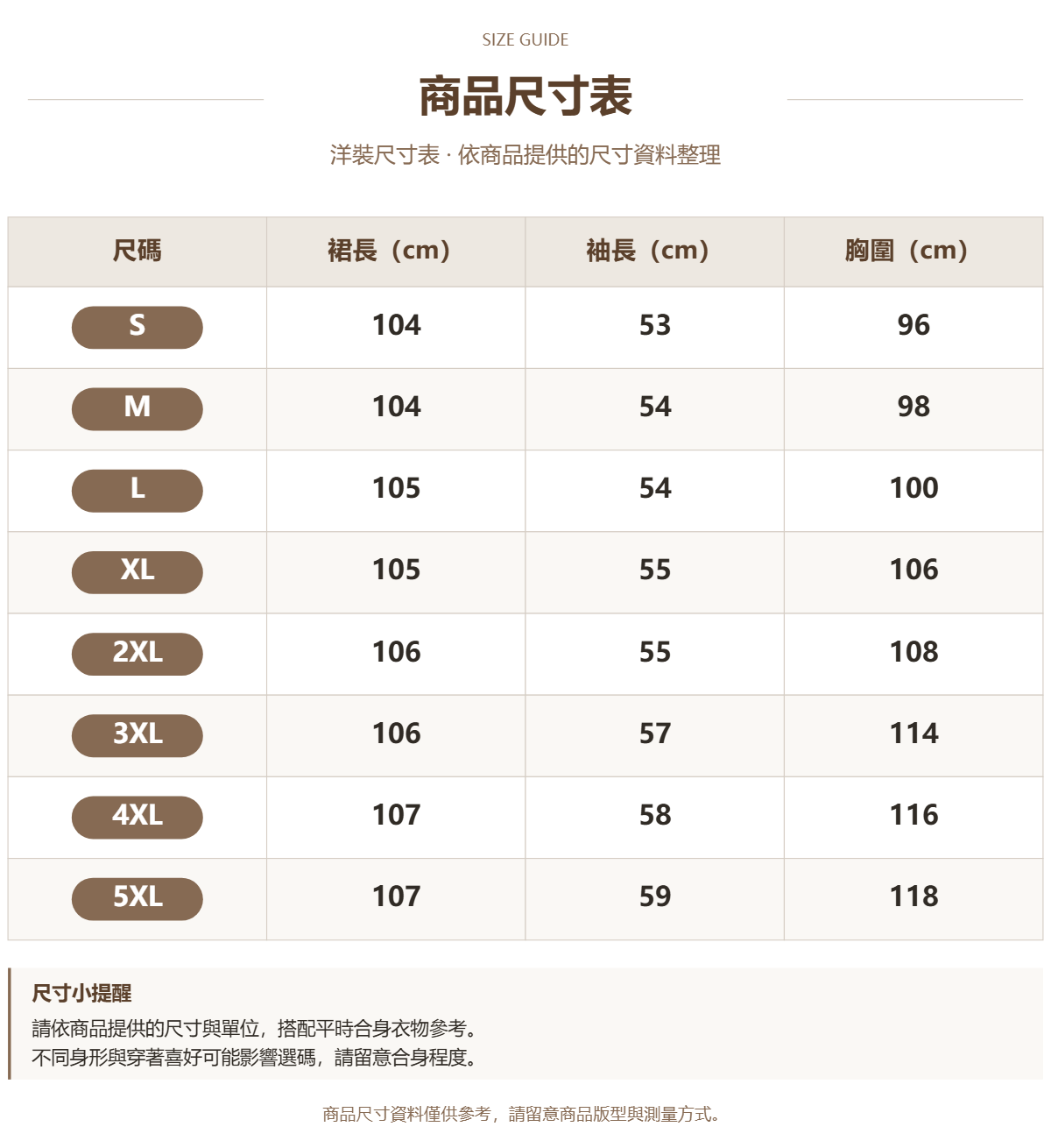 Handle 95911216 · 原ID 63379 · 连衣裙尺码表 · 1 · 加宽